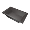 Xenz Society Duobad - 190x120x53 - afvoer Midden - acryl - antraciet SW103467 Xenz Society Duobad - 190x120x53 - afvoer Midden - acryl - antraciet SW103467