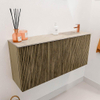 Mondiaz JOYA-DLUX 90cm toiletmeubel - kleur Dusk - Wastafel FAYE positie Rechts 1 kraangat kleur Frappe. SW1423102