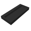 Best Design Nero wastafel 100x42x10cm zonder kraangat zwart mat SW533164