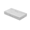 INK Blocq Plateau de lavabo - 40x22x6cm - autoportant - sans découpe - céramique Statuario brillant SW798435