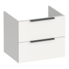 BRAUER Elevate meuble sous-lavabo 60 sans poignées à poser 2 tiroirs à fermeture douce et 1 découpe pour siphon - blanc mat SW1200304