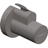 Hansgrohe Flowstar huls - voor hoekstopkraan - hoogglans zwart chroom SW451595