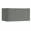 H&R Badmeubelen Juice Meuble sous vasque - 80x45x40cm - angle gauche arrondi - 1 tiroir - poignée intégrée - Petrol mat SW1109756
