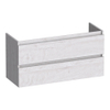 BRAUER Joy meuble sous-lavabo peu profond - 100x39x50cm - 2 tiroirs softclose - sans poignées - 1 découpe pour siphon - Forest Seashell SW1201192