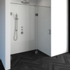 Saniclass Create douchedeur 170x200cm 2-delig profielloos met antikalk en 8mm veiligheidsglas geborsteld RVS SW223795 Saniclass Create douchedeur 170x200cm 2-delig profielloos met antikalk en 8mm veiligheidsglas geborsteld RVS SW223795