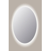 Miroir Sanicare Q-mirrors 80x120x3.5cm avec éclairage LED blanc chaud Verre ovale SW643967