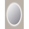 Sanicare q-mirrors miroir 80x120x3.5cm avec éclairage led blanc chaud verre ovale SW643967