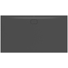 Villeroy & Boch Ecora douchebak - 180x100x3.5cm - afvoer lange zijde - anthracite (antraciet) SW1558904