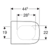 Geberit Renova closetzitting topfix softclose en afneembaar wit SW422243