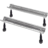 Duravit Diverspotenset - voor bad- en douchebakken per - 2 stuksgroter dan - 100cm in hoogte verstelbaar - 12 - glans grijs (zilver) 0313475