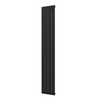 Plieger Cavallino Retto designradiator verticaal enkel middenaansluiting 1800x298mm 614W donkergrijs structuur 7253461