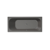 Xenz Aruba Ligbad - 170x75x48 - afvoer Midden - acryl - antraciet SW102882 Xenz Aruba Ligbad - 170x75x48 - afvoer Midden - acryl - antraciet SW102882