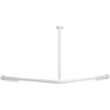 Villeroy & Boch Vicare douchestang - 120x120cm montage hoek - glans wit SW490002