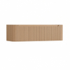 H&R Badmeubelen Juice Wastafelonderkast - 140x45x40cm - afgeronde hoeken - 3D-front - 2 lades - geïntegreerde greep - peach SW1259386