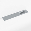 Mondiaz EDEN Fontaine - 110x23x0.9cm - lavabo Droit - sans trous de robinet - pour meuble de toilette - Solid surface - Plata SW1026179