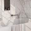 BRAUER Chrome Edition Badkraan Inbouw - douchegarnituur - 20cm uitloop - inclusief inbouwdeel - 3 gladde knoppen - handdouche staaf 1 stand - chroom SW398013