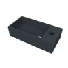 Arcqua Flair lave-mains - 36x18x9cm - marbre coulé - trou robinet droite - anthracite mat SW1474773