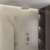 Hotbath Buddy IBS1 Regendoucheset - 2 stopkranen - 15cm plafondarm - 25cm ronde hoofddouche - 3 standen handdouche - glijstang - hoogglans chroom SW18247