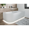 Riho Desire hoekbad acryl bad Hoekopstelling Rechts 184x84cm met sifon met Chroom badvuller met LED plint glans wit SW412241 Riho Desire hoekbad acryl bad Hoekopstelling Rechts 184x84cm met sifon met Chroom badvuller met LED plint glans wit SW412241