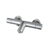 Fortifura Calvi thermostatische badkraan - PVD - geborsteld RVS SW720222