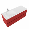 MONDIAZ VICA 120cm badmeubel fire 2 lades wastafel cloud links met 1 kraangat SW410671 MONDIAZ VICA 120cm badmeubel fire 2 lades wastafel cloud links met 1 kraangat SW410671