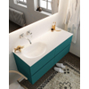 ENSEMBLE DE MEUBLE MONDIAZ VICA - 120cm - 4 tiroirs - lavabo Moon gauche - 0 trous de robinet - solid surface smag SW411315