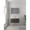 Bruynzeel Bando badmeubelset 90x45cm 1 kraangat 1 wasbak 2 lades met spiegelkast met softclose Composiet gladstone SW383427 Bruynzeel Bando badmeubelset 90x45cm 1 kraangat 1 wasbak 2 lades met spiegelkast met softclose Composiet gladstone SW383427