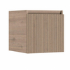 HR badmeubelen Matrix XL Meuble sous lavabo - 40x44.8x45cm - façade 3D - 1 tiroir - sans poignée avec profil de poignée - charleston SW868802