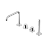 Hotbath Ace Badmengkraan - Badrandcombinatie - éénhendel - 2-weg omstel - handdouche - uitloop - hoogglans chroom SW1117741