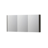 INK SPK2 spiegelkast – 160x74x14 cm – 3 deuren, dubbelzijdige spiegeldeuren – Intens eiken SW439918