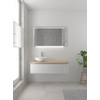 Bruynzeel Giro badmeubelset 49x120x46cm 1 wasbak 1 lade met spiegel met softclose composite glans wit SW384324 Bruynzeel Giro badmeubelset 49x120x46cm 1 wasbak 1 lade met spiegel met softclose composite glans wit SW384324