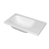 INK Enter Lavabo compact - 40x22x1.6cm - 0 trous de robinet - porcelaine blanc mat SW693104