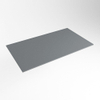 Mondiaz TOP 46 Plan sous vasque - 80x46x0.9cm - compatible comme plan de meuble - solid surface - Plata SW1018061