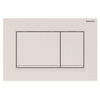 Geberit Sigma30 bedieningplaat met dualflush frontbediening voor toilet/urinoir 24.6x16.4cm wit mat met witte strook SW420189 Geberit Sigma30 bedieningplaat met dualflush frontbediening voor toilet/urinoir 24.6x16.4cm wit mat met witte strook SW420189