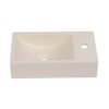 Saniclass Torino Lavabo pour WC - 40x22x10cm - solid surface - blanc cassé SW1471868