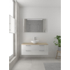 Bruynzeel Combo badmeubelset 120x45cm 2 wasbakken 2 lades met spiegel met softclose ceramic glans wit SW383549 Bruynzeel Combo badmeubelset 120x45cm 2 wasbakken 2 lades met spiegel met softclose ceramic glans wit SW383549