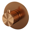 BRAUER Stripe Inbouwthermostaat - inclusief inbouwdeel - geborsteld koper PVD SW1434900