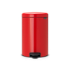 Brabantia NewIcon Poubelle à pédale - 20 litres - seau intérieur en plastique - passion red SW1117462