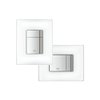 Grohe Skate Cosmopolitan wc bedieningsplaat glas in matwit 0729168 Grohe Skate Cosmopolitan wc bedieningsplaat glas in matwit 0729168