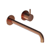 Hotbath Cobber afbouwdeel wastafelkraan - 2-gats - thermostatisch - PVD - geborsteld koper SW229727