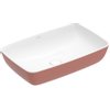 Villeroy en Boch Artis opzetwastafel rechthoekig 58x38x12.5cm zonder kraangat zonder overloop rose SW68841 Villeroy en Boch Artis opzetwastafel rechthoekig 58x38x12.5cm zonder kraangat zonder overloop rose SW68841