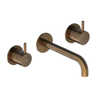 Hotbath Cobber Afbouwdeel ten behoeve van inbouw wastafelkraan - 18cm uitloop AB - messing verouderd koper (goud) SW1246728