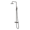 IVY Concord opbouw regendoucheset – Ø20 cm medium hoofddouche – staafhanddouche – glijstang 89.4 cm – carbon black geborsteld SW1031903