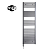 Sanicare HVW Radiateur électrique - 172x60cm - 1127W - wifi - thermostat - noir - en bas à gauche - gunmetal (anthracite) SW1185651