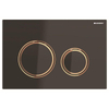 Geberit Sigma 21 bedieningplaat met dualflush frontbediening voor toilet 24.6x16.4cm rood goud / zwart SW420771 Geberit Sigma 21 bedieningplaat met dualflush frontbediening voor toilet 24.6x16.4cm rood goud / zwart SW420771