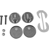 Duravit Bevestigingsgarnituur - voor Duravit Happy D Starck Vero en Starck - 3 closetzittingen - softclose - RVS SW160798