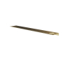 Hotbath &MORE Planchet - 80cm - inclusief bevestigings rails - 1 uitsparing - voor zeepdispenser of beker - PVD - geborsteld messing (goud) SW1245959
