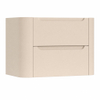 H&R Badmeubelen Juice Meuble sous vasque - 80x45x50cm - coins arrondis - 2 tiroirs - poignée intégrée - Merino SW1489276