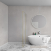 Aqua Vista Lokla Cuadra zijwand - 70x200cm - incl. montageset - t.b.v. douchecabine - geborsteld goud SW1427048
