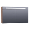 BRAUER Promise spiegelkast - 120x70x15cm -- met directe verlichting - 2 enkelzijdige spiegeldeuren - Forest Cacao SW371683